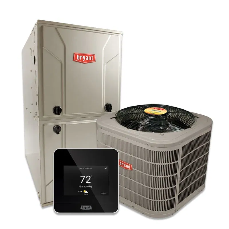 First Choice technician completing Amana air conditioning installation in Paramus, NJ