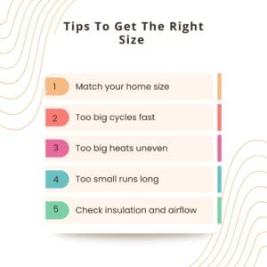 tips to get the right size of heating systems HVAC Maywood NJ