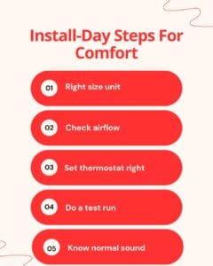 heating installation steps maywood nj